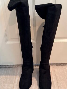 Brand new Black Over-the-Knee Women's Boots - Suede Look size 7.5